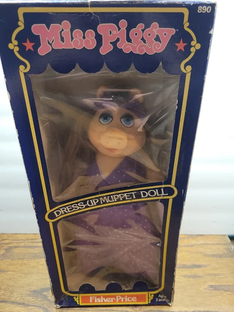 1981 Fisher Price Miss Piggy Dress Up Muppet Doll
