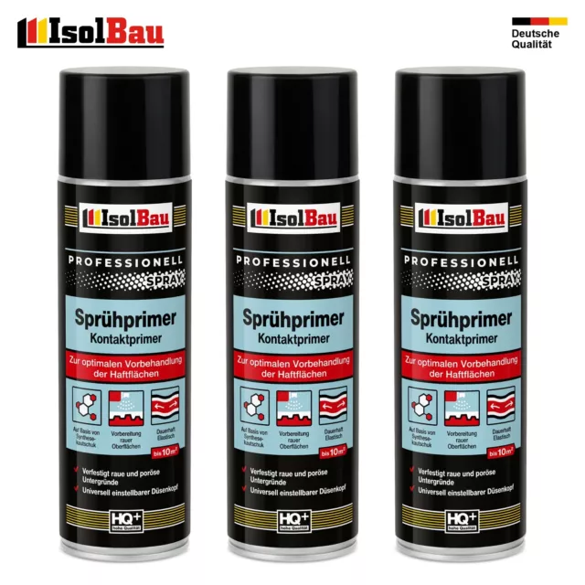 Sprühprimer 3 x 500 ml Haftgrund Grundierung Sprühkleber Haftspray Primer Spray