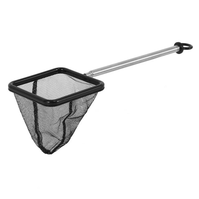 2X(1 Pc 20-40 Cm Aquarium PoignéE Extensible Crevettes Fish Tank Net Carré Noi7)