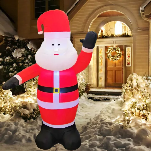 3M Large Christmas LED Light Up Inflatable Santa Claus Outdoor Yard Xmas Decor 2