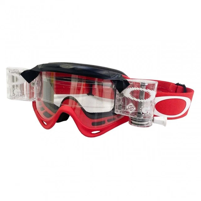 Oakley Ragazzi Motocross o-Frame Roll Off Occhiali - Rosso