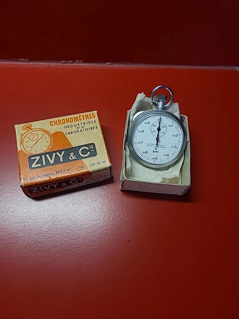 Chronomètre Vintage Excelsior Park Zivy & Cie Paris - Swiss Made - Manque Le Verre - Occasion