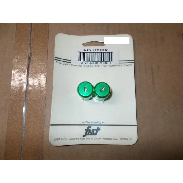 Novent R22Cap2Pk Tamper Resistant Refrigerant Cap 2 Pack 161523