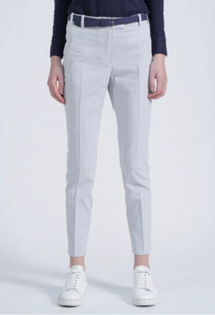 Pantalon Lacoste Coton Carreaux Bleu et Ecru TM NEUF+ETIQUETTE