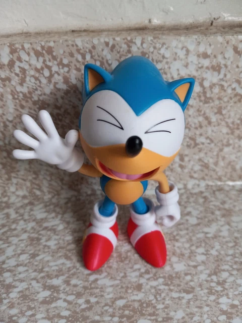 SONIC THE HEDGEHOG Jakks Pacific Laughing Classic Sonic Action Figure ...