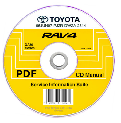 TOYOTA RAV4 (2006-2013) Workshop Manual-Repair Manual FAST £7.94