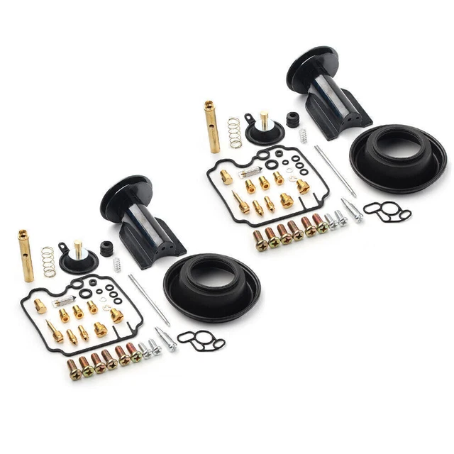 2 Sets Carburetor Repair Rebuild Kits For Yamaha TDM850 1991-1999 Plunger Valve