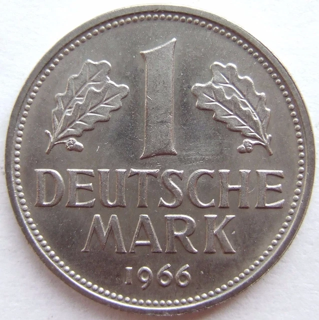 Moneta Rfg 1 Tedesco Marchi 1966 G IN Uncirculated