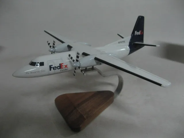 Fokker 27 F27 Friendship Fedex Airplane Desktop Model