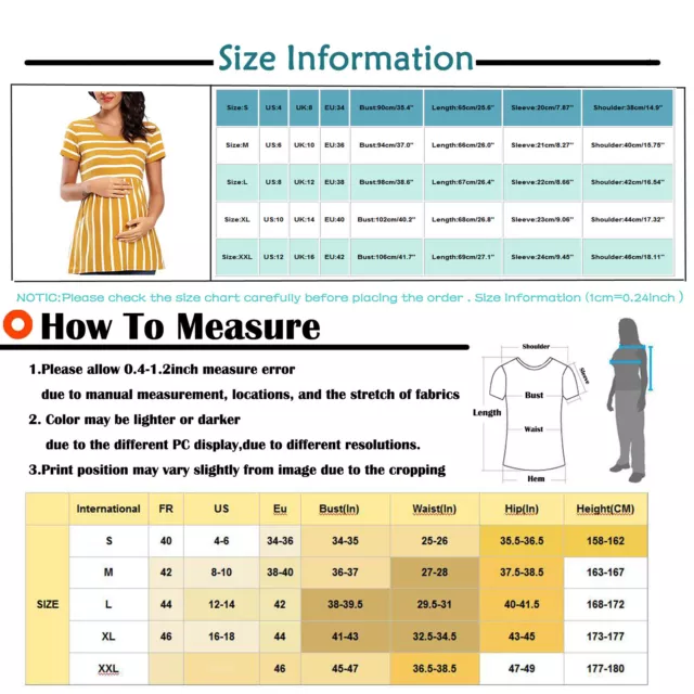 Women Maternity Short Sleeve Fashion  Print Tops Pregnancy T-shirt Clothes 3