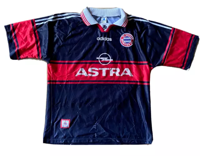 Bayern München FCB Sondertrikot Trikot Heim Gr. XL Adidas Opel Astra Retro