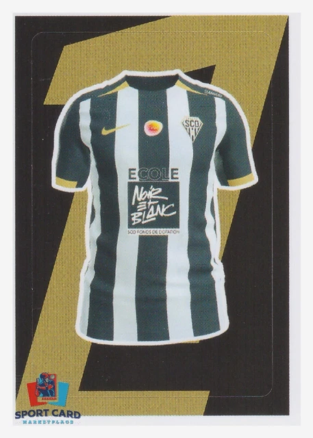Maillot Angers SCO Coupe De France 2007-2008 - Autographe Tribeau - Porté