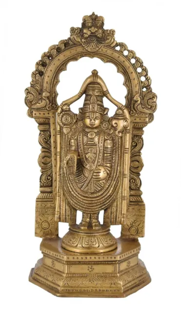 Whitewhale Lord Tirupati Balaji/Sri Venkateswara Brass Statue Home Decor