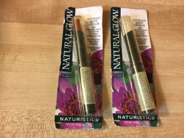 2 naturistics natural glow matte lip color spicy cinnamon (sealed) vintage