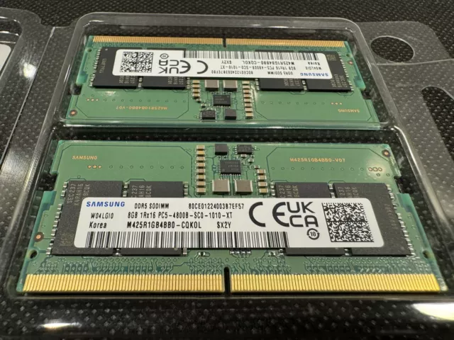 ⚡️Kit Mémoire Ram Samsung 16Go RAM DDR5 💻 4800 MHz PC5-SODIMM 2 X 8Go⚡️