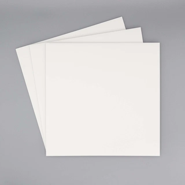 Pack of 10 12x12 Square 18" White Foam Core Backings