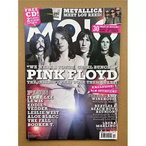 Pink Floyd Mojo #215 Magazine October 2011 Pink Floyd Cover And Feature Uk