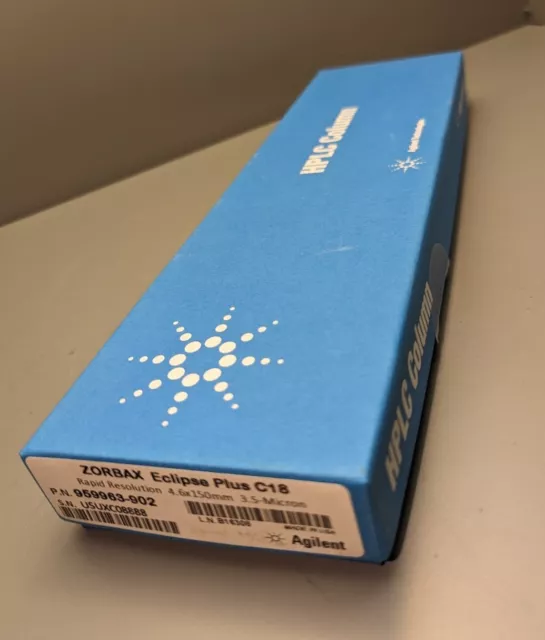 Agilent 959963-902 ZORBAX RR Eclipse Plus C18 95Å 4.6 x 150 mm 3.5 µm New