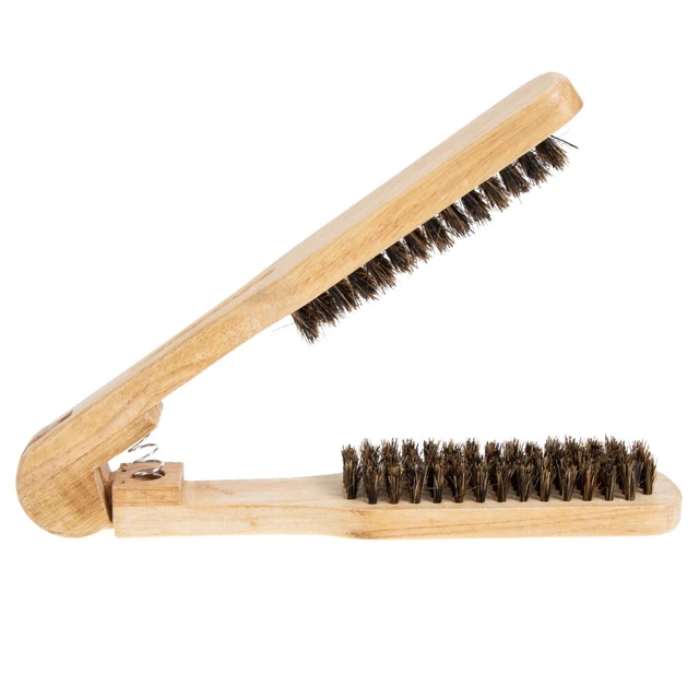 1 pieza peine de cabello alisador cepillo de cabello peine de madera peine desenrollador de férulas peine