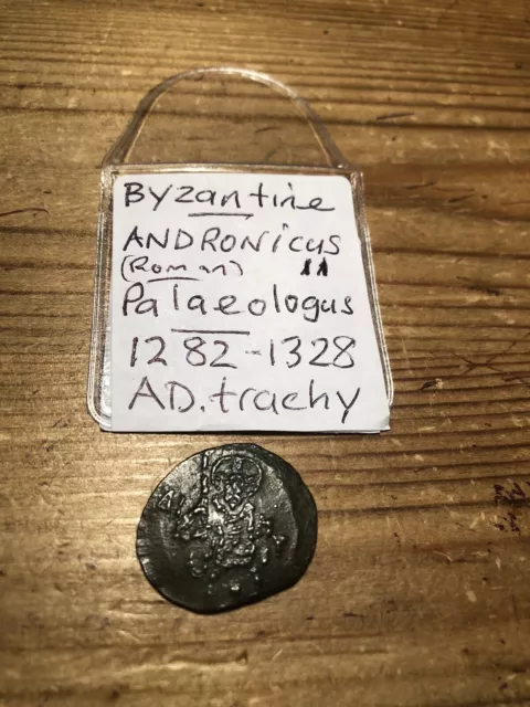 Roman Byzantine Andronicus II Palaeologus 1282-1328 AD Trachy (rare)