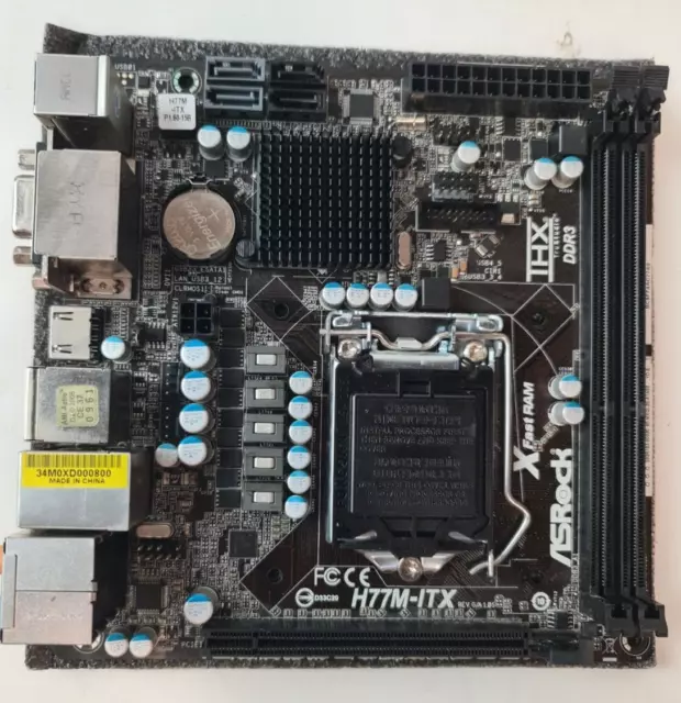 carte mere Asrock H77M-ITX socket intel lga1155 lga 1155 h77 z77