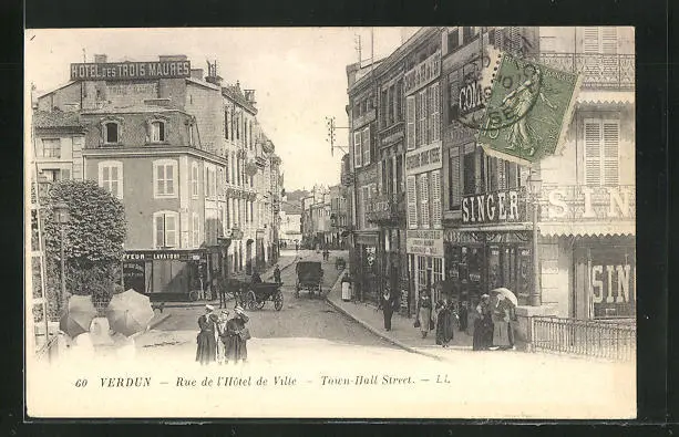 CPA Verdun, Rue de l´Hôtel de Ville 1919