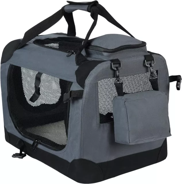 Faltbar Hundetransportbox Hundebox Reisebox Katzen Hunde Auto Transportbox