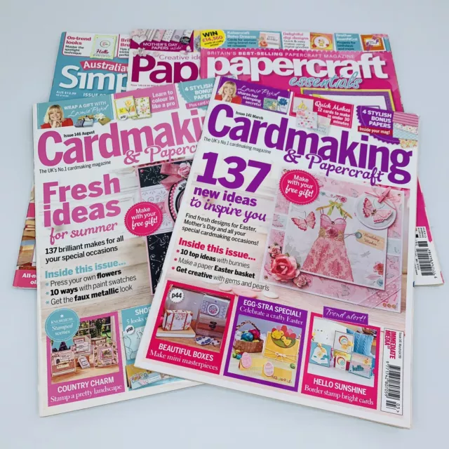 Cardmaking & Papercraft Magazines x5 Various Titles Hobbies, Craft