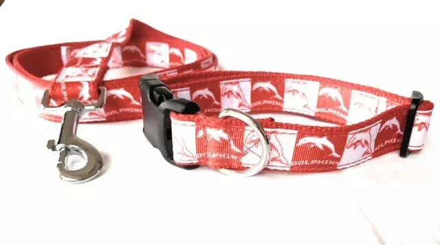 Dolphins NRL Dog Collars and Leads