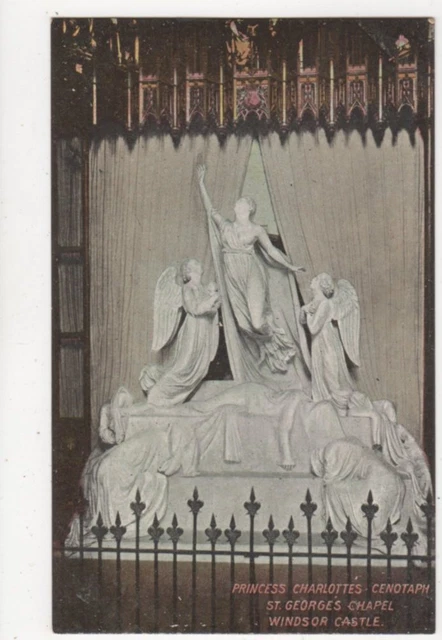 PRINCESS CHARLOTTE CENOTAPH St Georges Chapel Windsor Castle Postcard ...