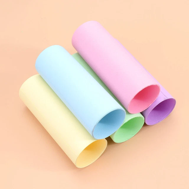 20 pz carta velina colorata tubi artigianali allungamento tubo di processo bambino