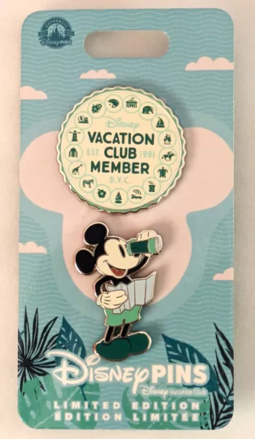 Disney Parks Vacation Club Member Pin Set Of 2,  2024 Limited Edition , New!