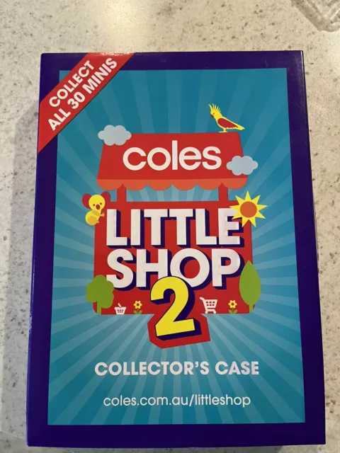 Coles Little Shop 2 Mini Collector's Case Box and Full Set Of Minis. Brand New