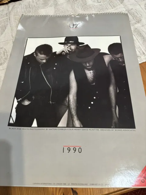 U2 1990 Official Calendar