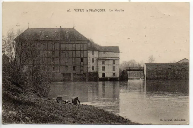 VITRY LE FRANCOIS - Marne - CPA 51 - the great moulin - mill - 9 laundress