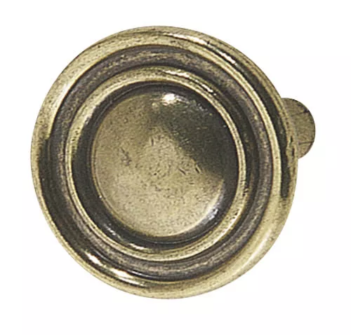 Hafele Antique Brass Knob FURNITURE Cabinet Hardware Drawer Door Burnished Brass