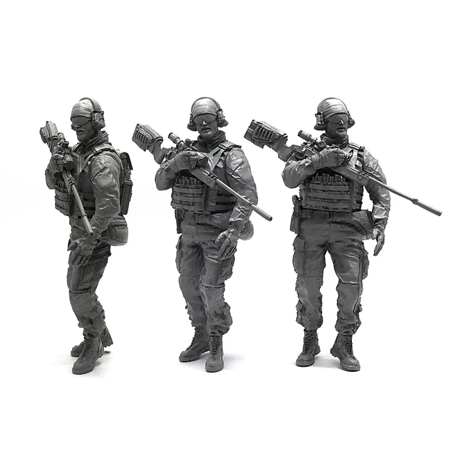 Kit Modélisme 1/72 Navy SEAL US Moderne - 10 Soldats En Résine - Impression 3D - Neuf
