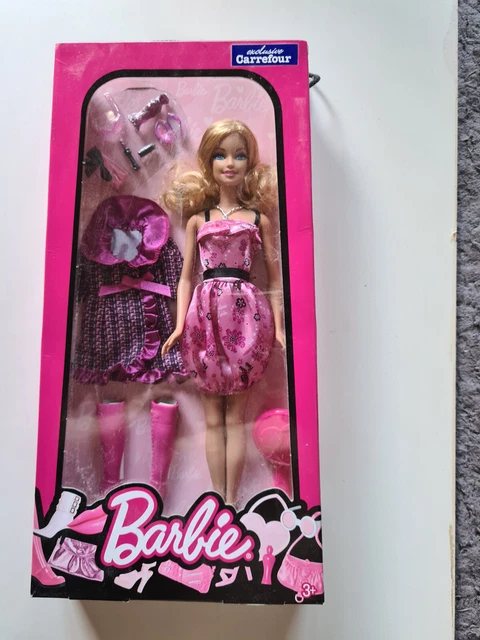 Coffret Poupée Barbie 2010 Exclusivité Carrefour T9403 - NRFB - Avec Accessoires