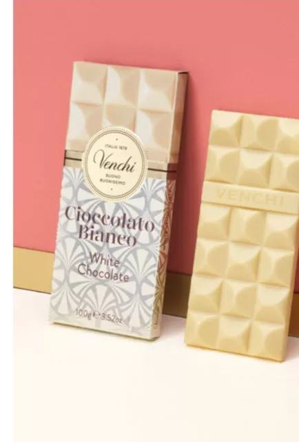 Tavoletta Venchi 100Gr Cioccolato Bianco Extra Senza Glutine