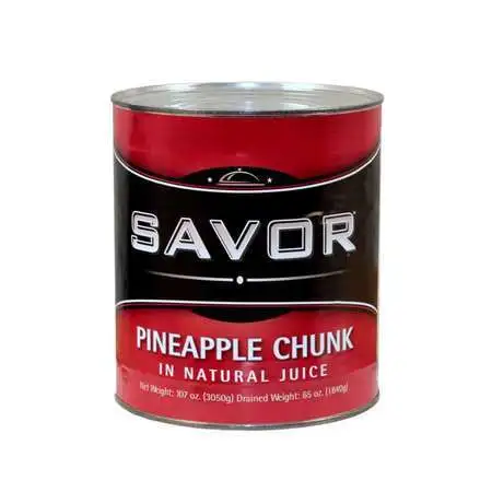 SAVOR IMPORTS 147087 Savor Imports Choice Pineapple Chunks In Juice #10 Can, PK6