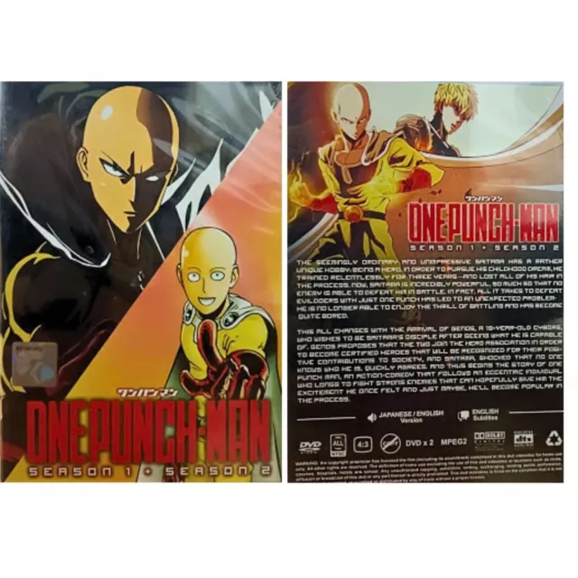 DVD Anime One-Punch Man Complete Set(Season 1+2) Road To Hero + Specials  ENGLISH