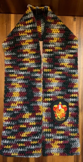 HARRY POTTER INSPIRED Gryffindor Crochet Scarf Variegate Maroon