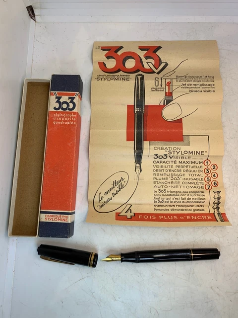 Stylo Plume Vintage Waterman's - Plume En Or 18 Carats, Levier En Bakélite Ancien