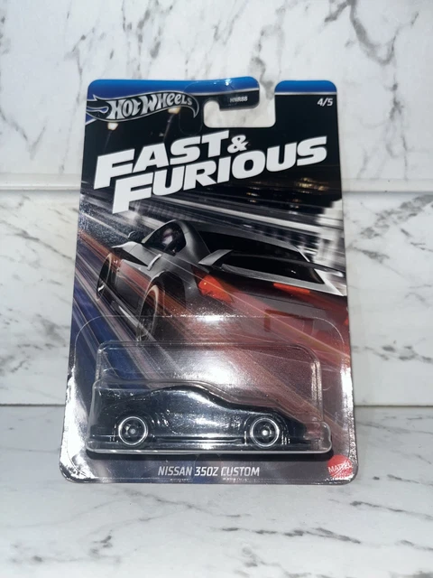 Hot Wheels Fast & Furious – NISSAN 350Z Custom Tokyo Drift, Modèle Die-Cast 1:64, 7cm – Collection JKX05