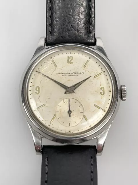 Vintage IWC Schaffhausen Edelstahl manuell cal.88 kleine Sekunde 35mm ca.1940er