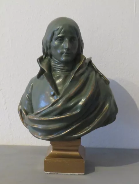 Statuette Buste Napoléon Bonaparte En César - Reproduction 21 Cm - Neuf