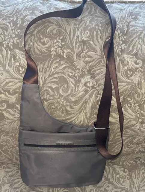 Hedgren Urban Bag RFID Crossbody Shoulder Brown Nylon Handbag Purse Travel