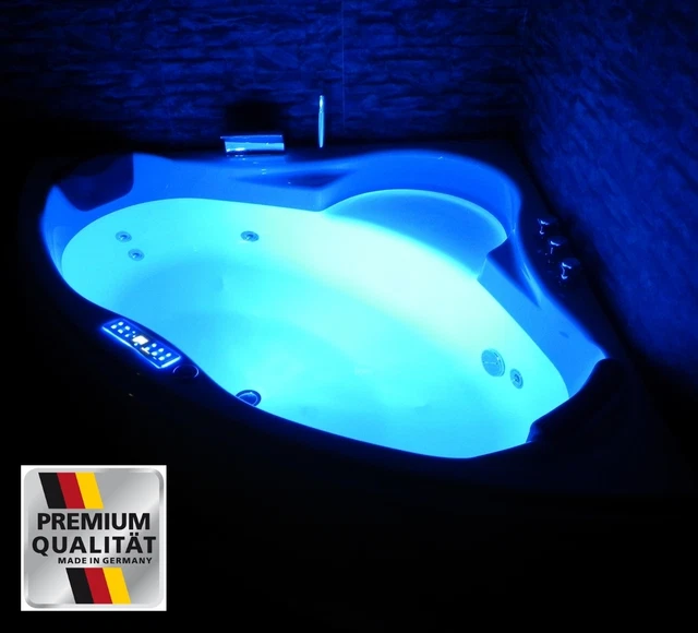 Home Deluxe - Baignoire avec bac à douche - ELARA Gauche- avec accessoires complets et pare