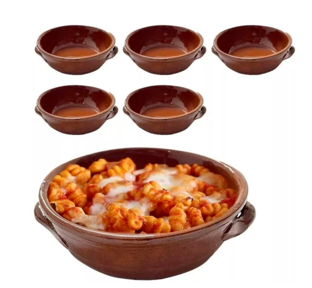 12 Tegamini In Terracotta Per Gnocchi E Pasta Al Forno - Diametro 15 Cm - Foto 3