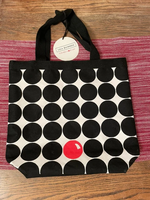 Lulu guinness red sales nose day bags